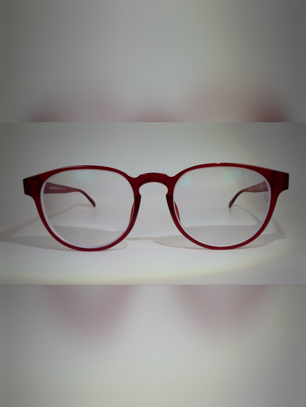 Hawthorne. Candy Apple Red Round Petite Women's Eyewear.